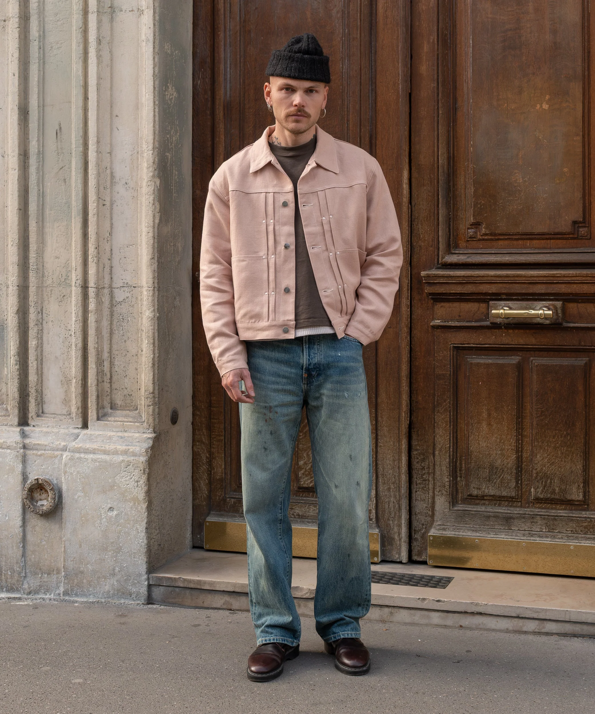 REWORK® THE DOUBLE PLEATED LINEN JACKET - Image 3
