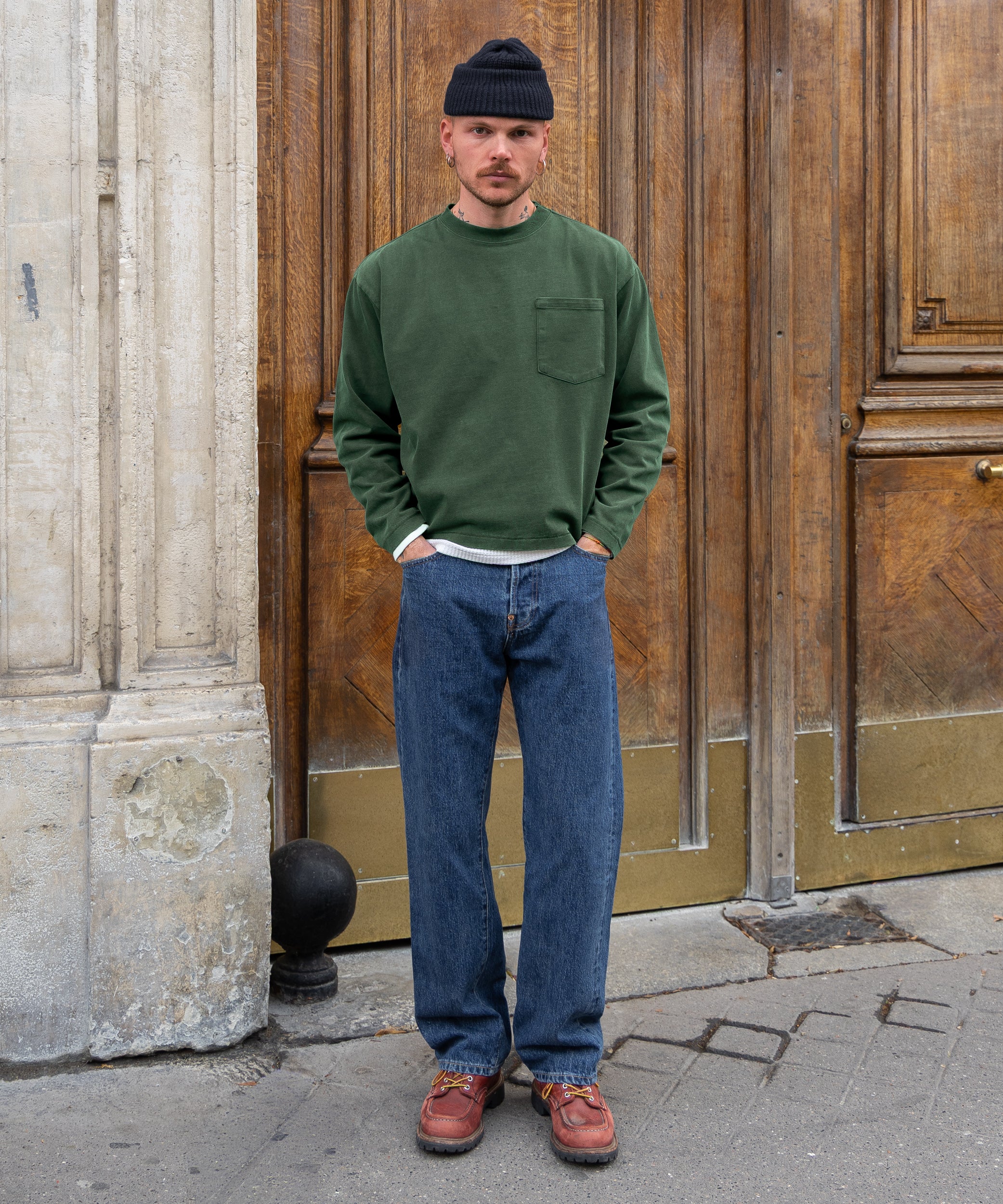 THE BEST LONG SLEEVES POCKET T-SHIRT - Image 3