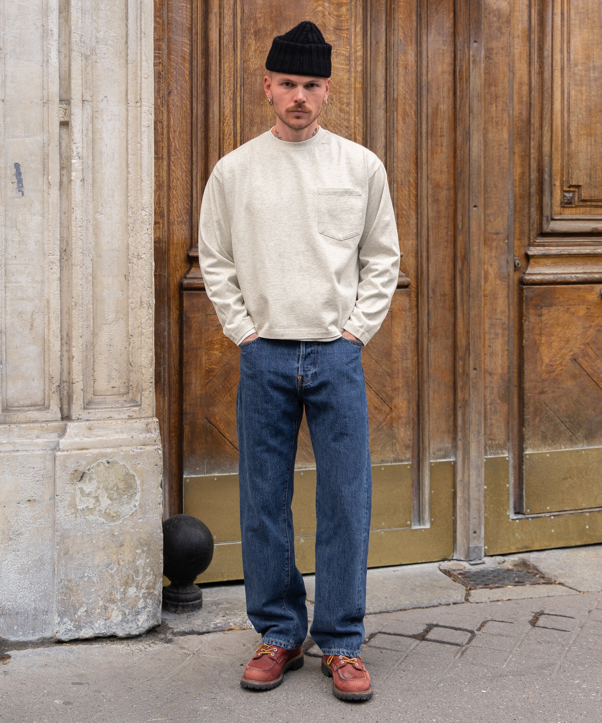 THE BEST LONG SLEEVES POCKET T-SHIRT - Image 3