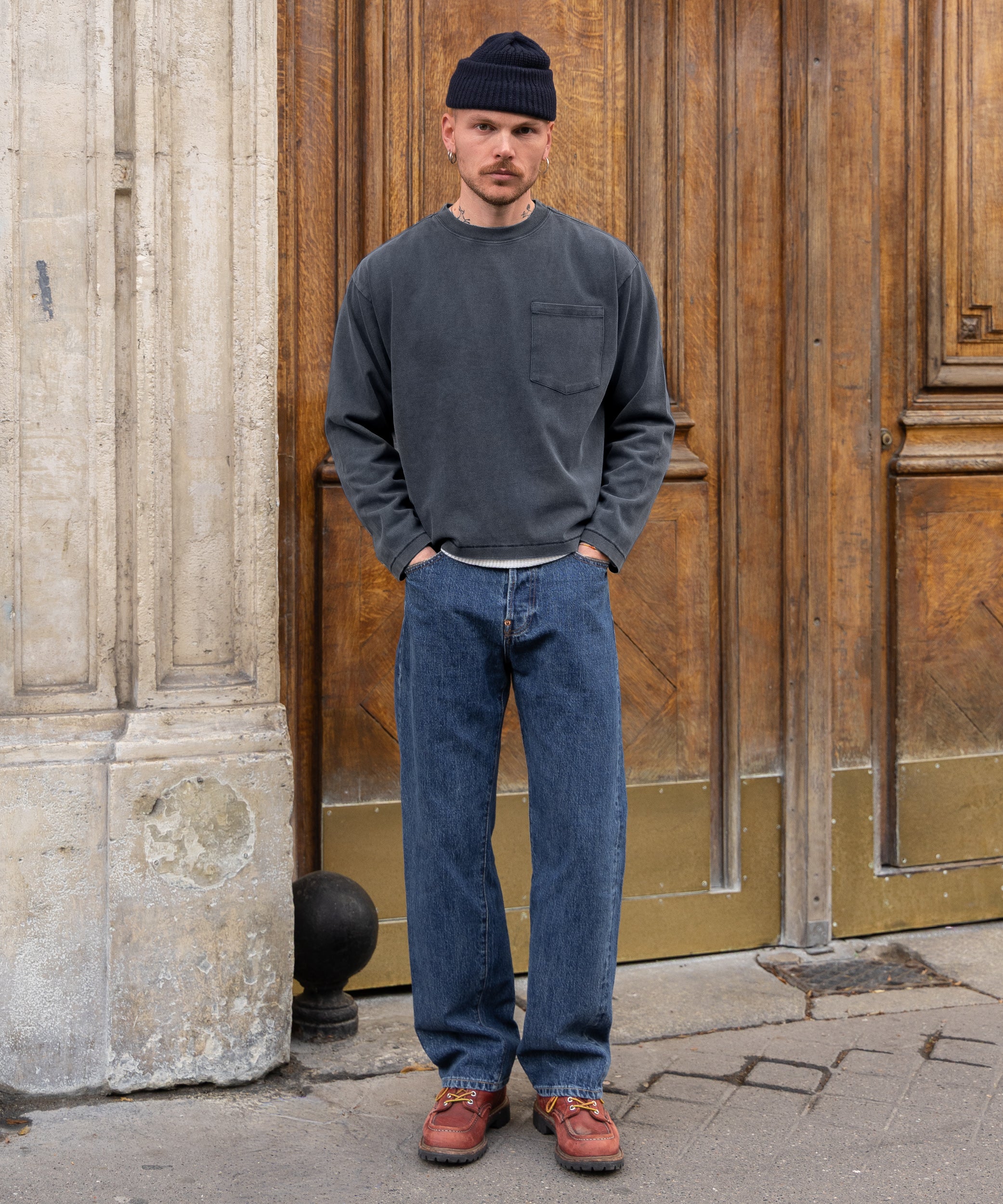 THE BEST LONG SLEEVES POCKET T-SHIRT - Image 3