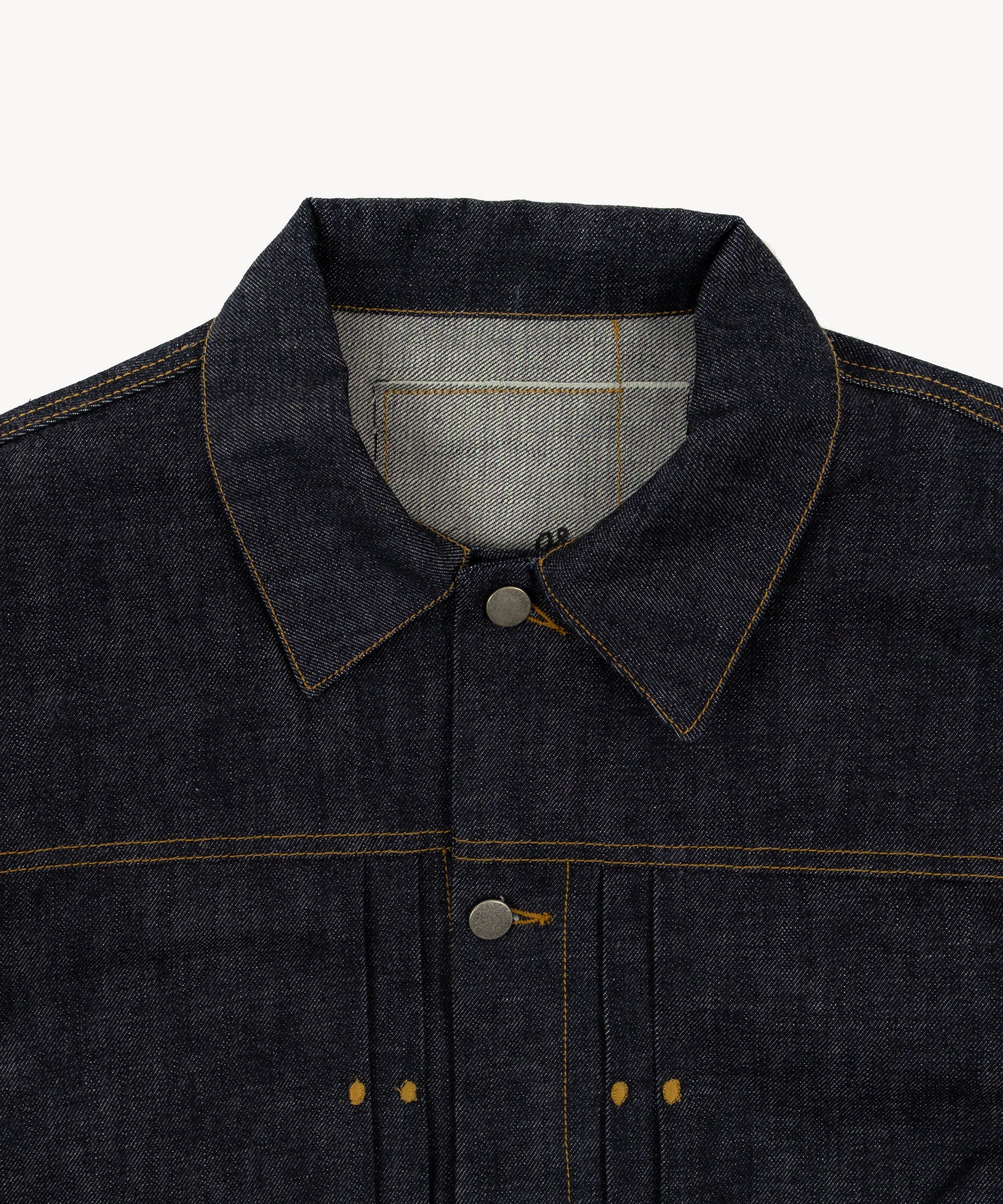 THE DOUBLE PLEATED DENIM JACKET - Image 4